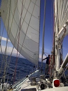 Under sail, Mull to Rum